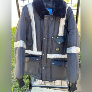 Men's refrigiwear Black and Silver Jacket